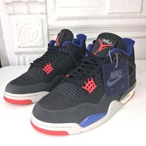 Air Jordan 4 Retro Rare Air 10.5 Black Red Royal Blue FV5029003